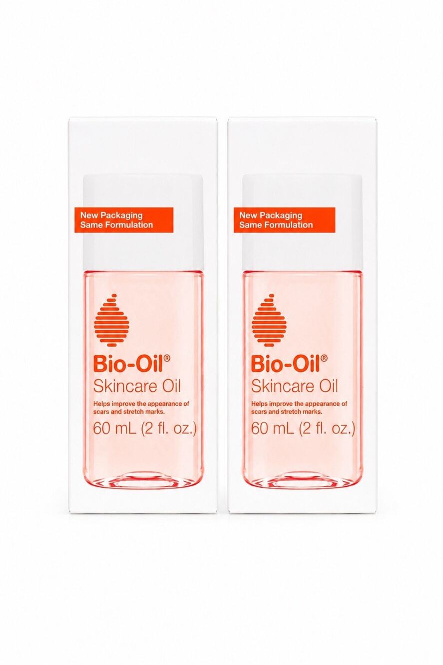 [2 PACK] Bio-Oil Skincare Body Oil Serum, Scars & Stretch Marks, 2 fl oz NEW